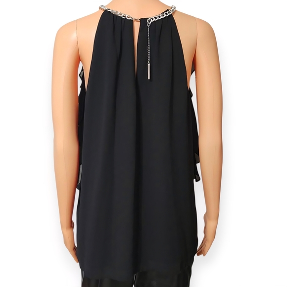 Michael Kors Black Ruffle Halter Top - Picture 5 of 7